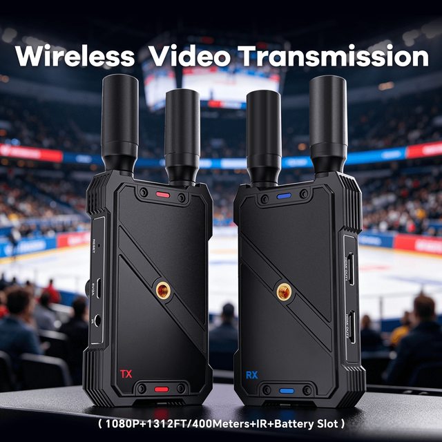 1080P Transmission Long Range Wireless Video Transmission Kit Transmitter Receiver for Broadcast and Video Production