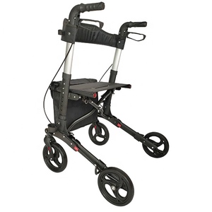 קל משקל מתקפל נייד מתגלגל הליכונים 4 גלגלים Rollator - Product Image 4