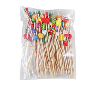 Cure-dents en bambou jetables, bâtonnets de fruits pour apéritifs, Sandwich, Burger, BBQ, brochettes de fête