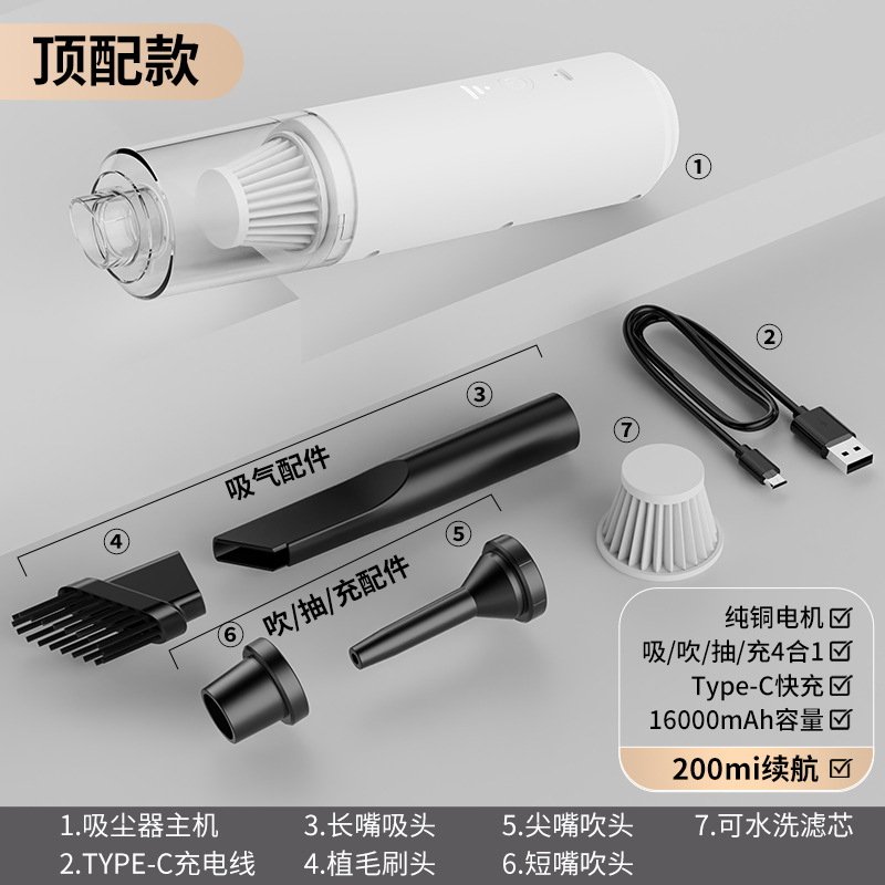 Yt-m2054-aspirateur de voiture blanc