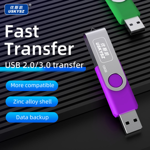 Memoria USB 2.0 Giratoria de Plástico, Nueva, a Bajo <span class=keywords><strong>Precio</strong></span>, con Capacidad Completa, Personalizable, para Regalos, en Stock, <span class=keywords><strong>1GB</strong></span> - Product Image 4