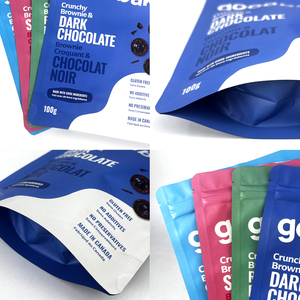 Sac en mylar debout à impression personnalisée sac d'emballage refermable avec fermeture à glissière pochette en feuille d'aluminium pour biscuits boulangerie collation - Product Image 2