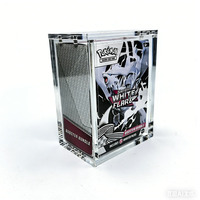 Boîte de protection acrylique pour cartes TCG Elite Trainer Box Booster Bundle BB – Étui de rangement et de présentation pour jeux de cartes
