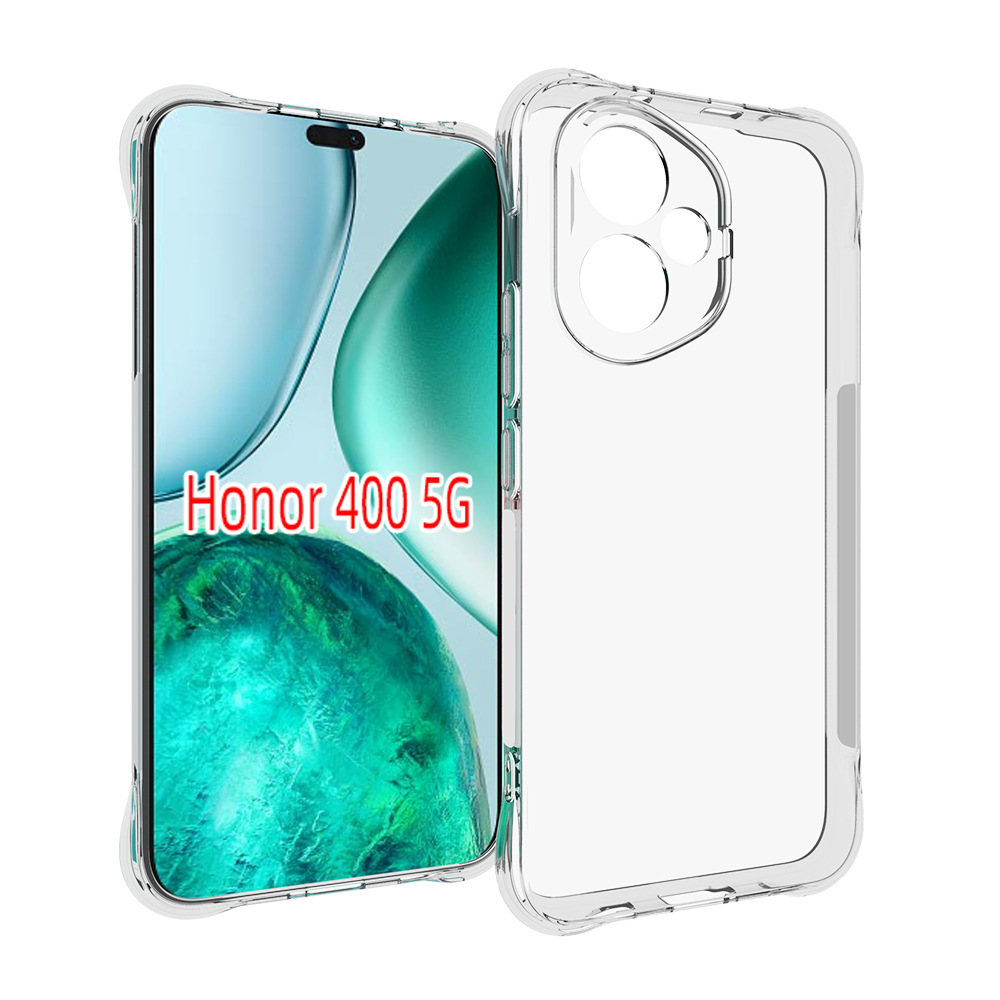 5-in-1 Schutzset Für Honor 400 5G – Transparente Hülle + 2x Displayschutz + 2x Kameraschutz