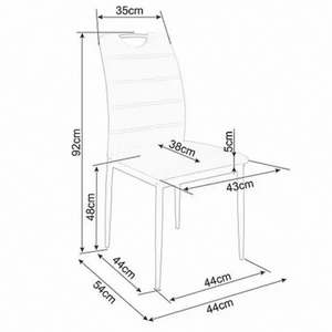 <span class=keywords><strong>Chaise</strong></span> de salle à manger à dossier haut <span class=keywords><strong>chaise</strong></span> sans bras <span class=keywords><strong>avec</strong></span> <span class=keywords><strong>poignée</strong></span> <span class=keywords><strong>chaise</strong></span> de maison de restaurant de cuisine confortable rembourrée minimaliste moderne - Product Image 4