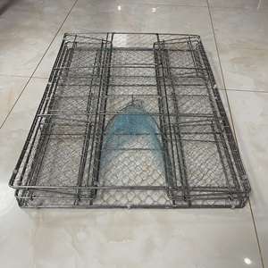 Lồng bẫy cá bằng thép không gỉ 304, bền, gấp gọn được, dùng bắt cá, cua, tôm, loại nặng, hình vuông - Product Image 4