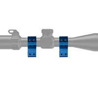 Anneaux de montage en aluminium BANGBANG - Support de lunette à double vis pour montage sur rail de 11 mm, hauteur centrale de 1,25 pouce