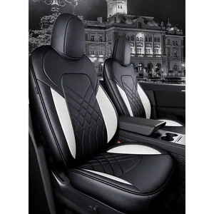 Xiangta Hot Sales 7 Seater Car Seat Covers Nappa Leather tesla Electric Car Model 3 Y 2022 2023 Accessories Seat Cover