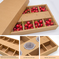 Boîtes de traiteur en papier haut de gamme en gros – Magnifiques emballages pour desserts et aliments – Boîte à plateaux de fruits de qualité supérieure
