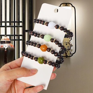 Beaded <b>Bracelet</b> 18mm <b>Ball</b> Shape Unisex Jewelry With Floral Design For Daily Wear - Product Image 4