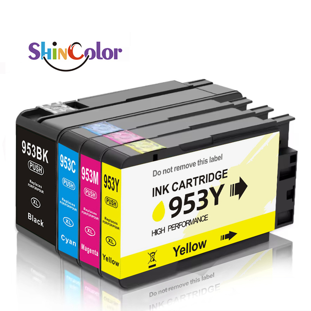 In Stock ShinColor 953xl 953xl Compatible Ink Cartridges for HP953 953 XL for HP Officejet Pro 7720 7740 Printer