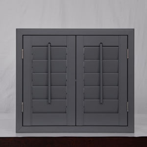 Volets en <span class=keywords><strong>PVC</strong></span> prêts à l'emploi pour <span class=keywords><strong>baie</strong></span> vitrée, installation facile, lames en bois véritable, volets à persiennes en bois, volets plantation - Product Image 1