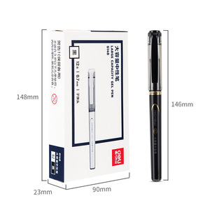Bolígrafo de Gel Deli S148, Punta de 0.7mm, Gran Capacidad, Tinta Negra, para Uso en Oficina - Product Image 5