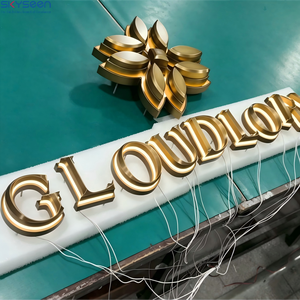 Lettres lumineuses 3D personnalisées SKYSEEN en métal avec éclairage latéral, enseigne publicitaire LED pour signalétique de projets immobiliers - Product Image 2