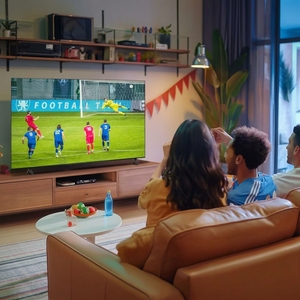 Televisor QLED de 100 Pulgadas, Smart TV 4K UHD, Diseño Delgado, Pantalla Plana Negra de 120Hz para Uso en Hoteles, Televisor QLED de 100 Pulgadas, Pantalla Inteligente - Product Image 1