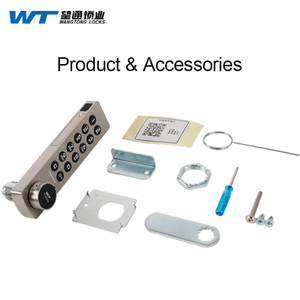 S-2010B-00A0 Smart Digital Locker Cabinet Cam Locker <strong>Lock</strong> <strong>Wardrobe</strong> <strong>Lock</strong> 12 Digits with Press Button Silver Color - Product Image 4