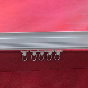 Rail de <span class=keywords><strong>rideau</strong></span> style européen grand carré en forme de L en alliage d'aluminium en forme de U glissière de <span class=keywords><strong>rideau</strong></span> <span class=keywords><strong>baie</strong></span> vitrée balcon rail simple - Product Image 5