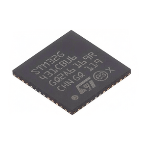 Microcontrôleurs ARM STM32G431CBU6 UFQFPN-48, MCU Cortex-M4 standard, 170 MHz, 128 Ko de mémoire Flash, Accélérateur mathématique, Analyse moyenne - Product Image 1