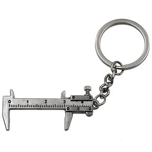 Mini calibrador <span class=keywords><strong>Vernier</strong></span> para <span class=keywords><strong>llave</strong></span> de coche a la moda, llavero portátil de 0-40mm, herramientas de medición, llavero Turbo para coche, calibrador de regla de anillo - Product Image 5