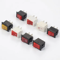 Saklar Rocker Mini 3A 250VAC 6A 125VAC Persegi 2 Pin 2 Posisi On Off SPST Bersertifikasi CE Rohs CQC Langsung dari Pabrik