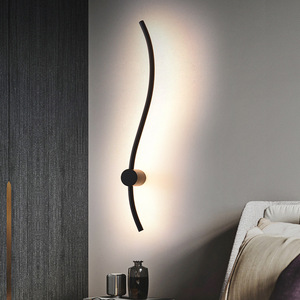 Modern Traditional LED <b>Outdoor</b> S-Shape Long <b>Strip</b> Wall <b>Lights</b> Touch Control Dimmable 5000K Daylight Aluminum - Product Image 5