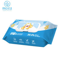 Lingettes humides biodégradables, pratiques et jetables, non tissées, pour le nettoyage domestique et corporel des adultes