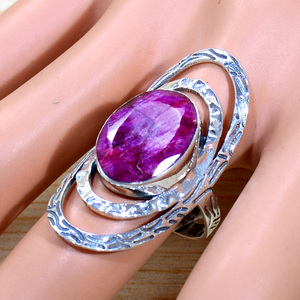 Anillo hecho a mano de aspecto Vintage con piedras preciosas de rubí en plata de ley 925, joyería fina exótica Premium, regalo clásico para mujer, venta al por mayor - Product Image 1