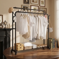 Porte-manteau et séchoir multifonctionnel sur pied en PP, design minimaliste et moderne, pour rangement domestique, idéal pour le dropshipping transfrontalier