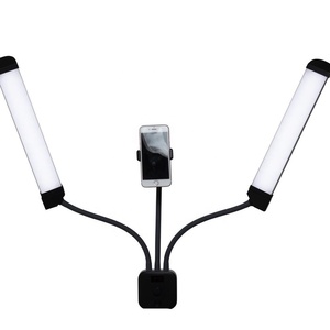 <span class=keywords><strong>2024</strong></span> La última luz llena de doble brazo de 60W 3000-6000K con soporte de trípode Luz de foto de luz de video LED para estudio de teléfono en vivo - Product Image 2