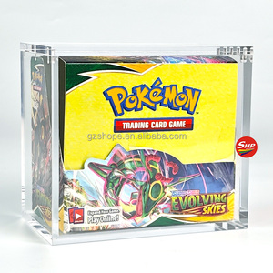SHP Résistance aux UV <span class=keywords><strong>Pokemon</strong></span> 1st Edition Base Set Booster Box Case Clear Original <span class=keywords><strong>Pokemon</strong></span> Booster Box Acrylique Display Case - Product Image 1