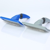 Pointe carrée personnalisée aiguille peigne en tissu épilation pour animaux de compagnie outil de beauté en plastique chien produit de nettoyage pour le toilettage