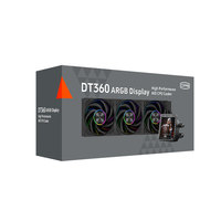 Refroidisseur d'eau Antec DT360 Pro ARGB avec écran 360 mm, ventilateurs CPU pour PC de jeu, dissipateur thermique liquide en aluminium, ventilateur d'ordinateur