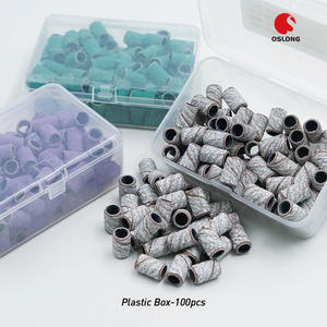 耐用100/180/240绿色细砂带中号指甲锉美甲和修脚套装指甲钻头砂带 - Product Image 5