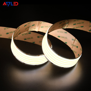 Bande LED super lumineuse 24V Cob 1600LEDs/m 40 W/M bandes LED découpables bande flexible à 5 rangées largeur de bande 30mm bande lumineuse LED - Product Image 1