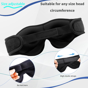 Auriculares 3D de algodón <span class=keywords><strong>suave</strong></span> con Bluetooth 5,3, reproductor de música inalámbrico, espuma viscoelástica, antifaz <span class=keywords><strong>para</strong></span> <span class=keywords><strong>dormir</strong></span>, suministro OEM - Product Image 4