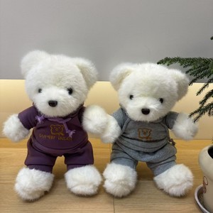 ตุ๊กตาหมีเท็ดดี้ขนาด 30 ซม. ของเล่นตุ๊กตาหมีแต่งตัวได้ ของขวัญวันวาเลนไทน์ วันเกิด สีแดง สีเขียว สีม่วง สีเทา - Product Image 4