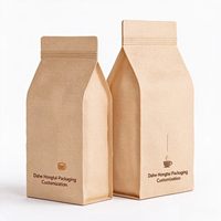 Sac d'emballage pour café en aluminium durable avec valve à air et fermeture éclair, pochette anti-odeur pour les magasins de détail et les cafés