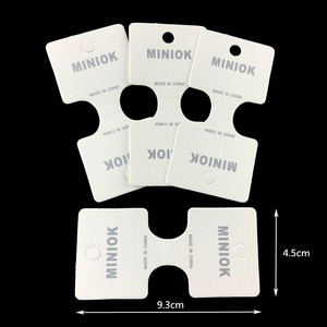 Venta al por mayor, embalaje personalizado, marca, exhibición de joyería, etiquetas de cuidado, etiquetas, pendientes, collar, tarjetas de joyería personalizadas con logotipo - Product Image 4