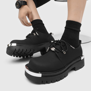 New Fashion Round Toe <strong>Men</strong> Platform Pu Leather <strong>Shoes</strong> Large Size Business <strong>Men</strong> <strong>Dress</strong> <strong>Shoes</strong> - Product Image 5