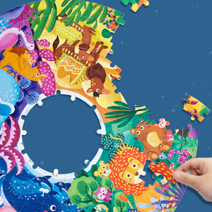 Bestseller yeni tasarım dairesel tema hikayesi yap-boz 88/108/128/158 adet Montessori eğitim bulmacalar oyuncaklar çocuklar için - Product Image 3