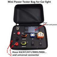 Testeur de lampes automobiles FSYLX, boîte de test pour ampoules LED de voiture H1 H7 H4 H11 9005, testeur mini LED 12V pour T10 1156 7440 7443