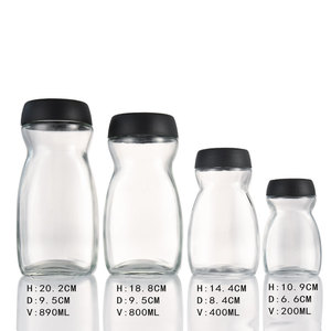Chất Lượng Hàng Đầu 200Ml 400Ml 800Ml 890Ml Cấp Thực Phẩm Hạt Cà Phê Chai Thủy Tinh Với Vít Cap Rõ Ràng Rỗng Kín Glass Cà Phê Jar - Product Image 2