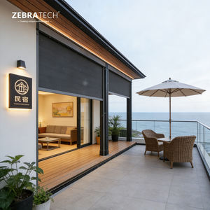 <span class=keywords><strong>Tende</strong></span> Elettriche Filtranti per Esterni Orizzontali e Verticali in Tessuto Impermeabile con Motore Intelligente e Sistema Zip per Grandi Vetrate - Product Image 2