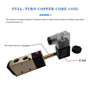 Válvula Solenoide Neumática de Control Direccional Doble de 5/<span class=keywords><strong>2</strong></span> Vías y 5 Puertos, 4V220-06, 12V 24V CC 110V 220V CA - Product Image 5