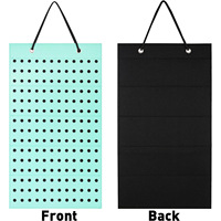 Support de rangement pour montres en feutre, présentoir à bijoux, organisateur de boucles d'oreilles, porte-bracelets, grande capacité, sac mural