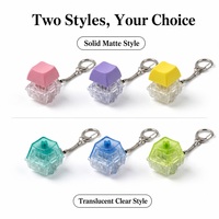 Meilleures ventes : Porte-clés anti-stress à bouton, pendentif clavier mécanique, capuchon de touche carré Macaron Pastel