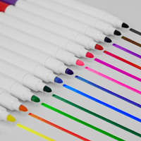 Stylos effaçables pour tableau blanc KHY Customization, 12 couleurs, marqueurs effaçables à sec et gomme