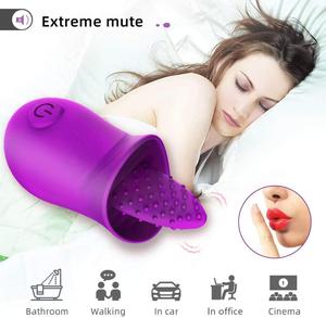 Mini rosa leccare lingua vibratore donna piacere intimo per gli uomini e le donne - Product Image 4