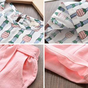 Conjunto de Ropa de Verano para Bebé de 2 Piezas, Elegante, Casual, Transpirable y Lavable, de Algodón, al por Mayor, desde China - Product Image 3