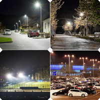 Venta directa de fábrica Aluminio Ip66 Iluminación exterior impermeable Fotocélula 100W 200W 300W 400W Farolas LED